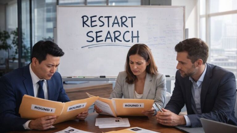 The Cost of Resetting a Search Mid-Process