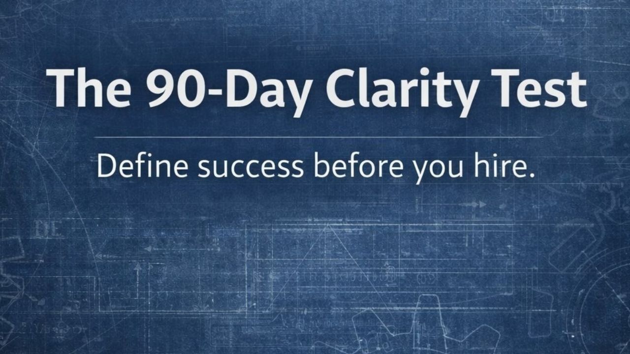 The 90-Day Clarity Test: Where Hiring Decisions Break Down and How Strong Leaders Fix Them