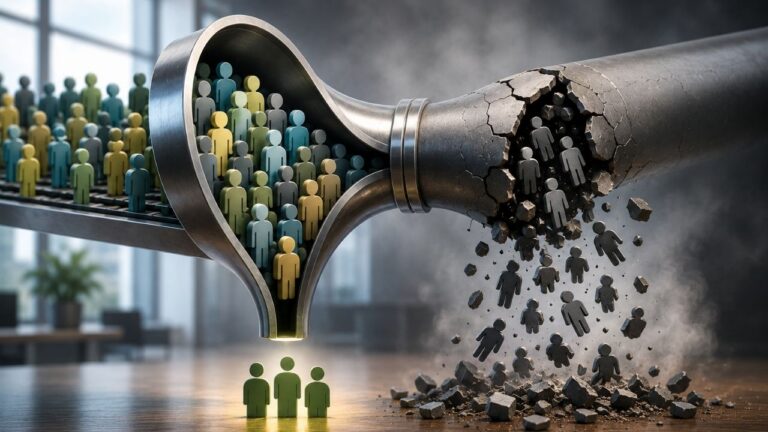 Why Candidate Pipelines Collapse Late in the Process