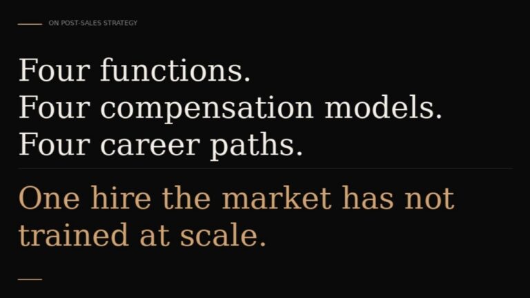 The Post-Sales Hire That Doesn’t Exist… Yet