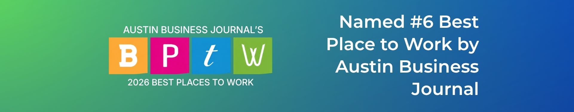 recruitAbility named #6 Best Place to Work by Austin Business Journal